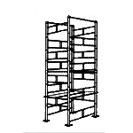 Andaimes tubulares de 1x1 e 1x1,50 Andaimes tubulares de 1x1 e 1x1,50